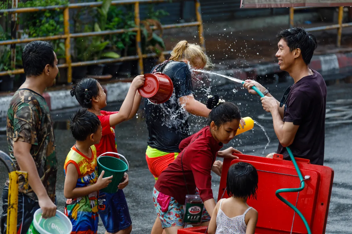 Songkran water festival in Thailand